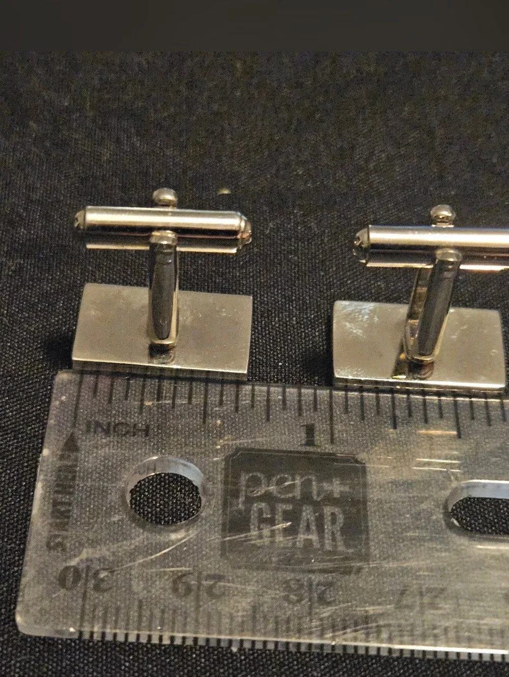 Vintage Mens Cufflinks Lot 3 Pairs Gold Tone Rhinestone Silver Tone Formal Tux